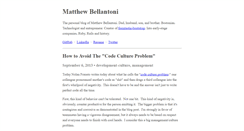 Desktop Screenshot of matthewbellantoni.com